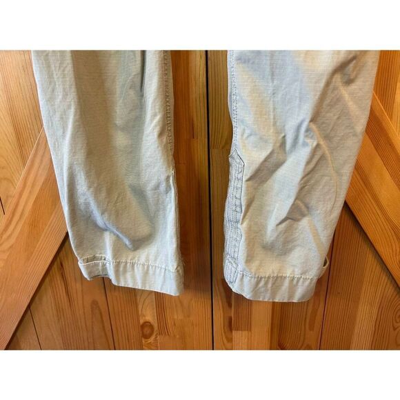 Eddie Bauer Womens Ripstop Light Khaki Cargo Adjustable Snap Cuffs Size 10 (8982 - Picture 3 of 8